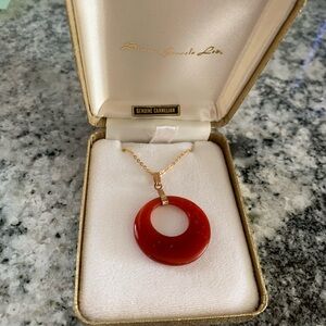 Carnelian Pendant Necklace